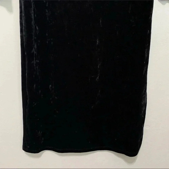 Good American Rulebreaker Black Velvet Midi Dress - size 2 - Medium - R - Picture 3 of 7